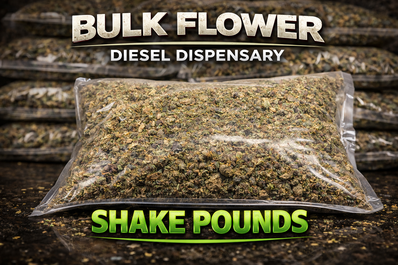 SHAKE | BULK FLOWER | SHAKE POUND | BUD-TENDER'S CHOICE STRAIN