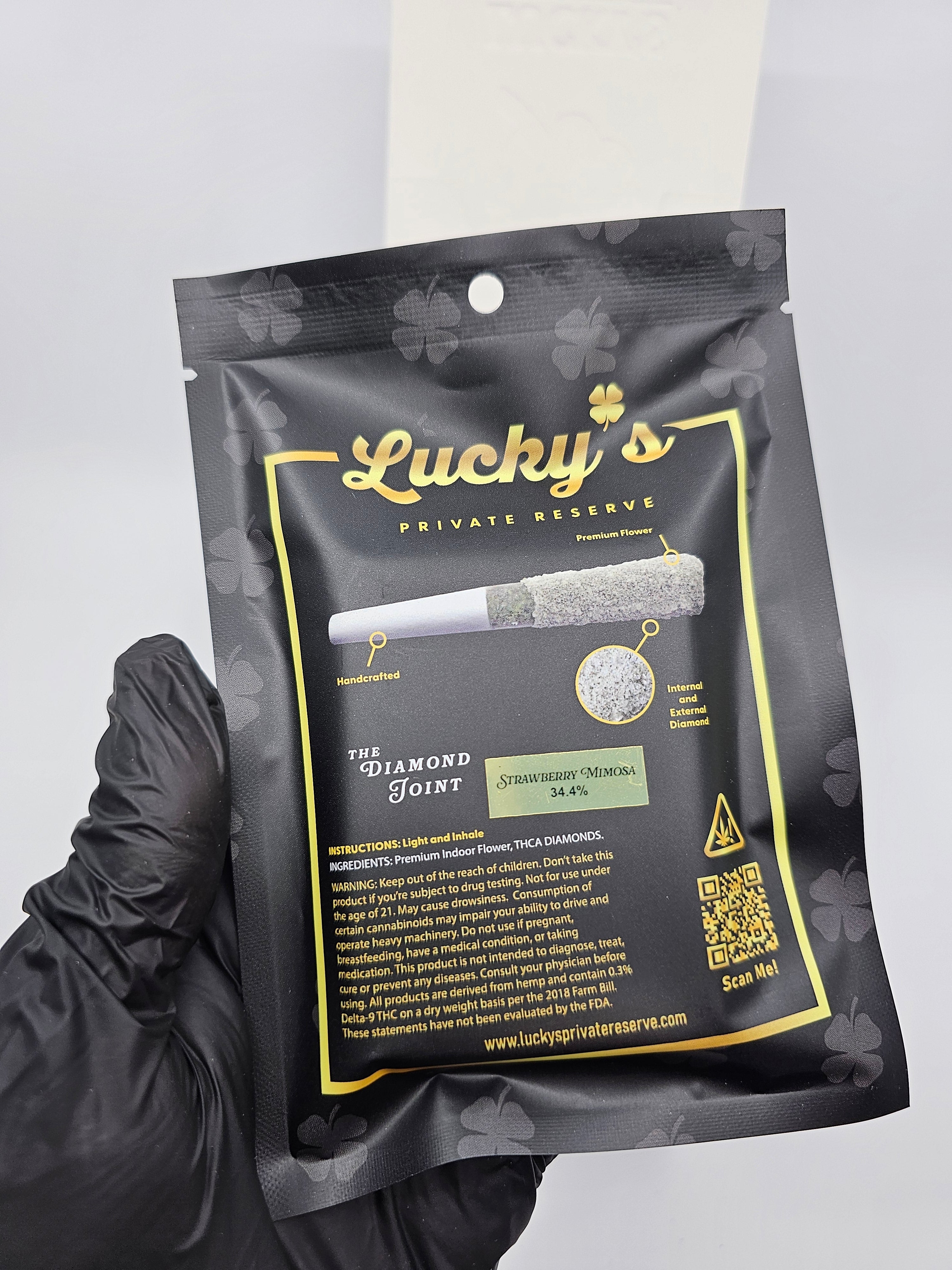 Lucky's Diamond Prerolls | Infused Preroll | 5 Prerolls Per Pack