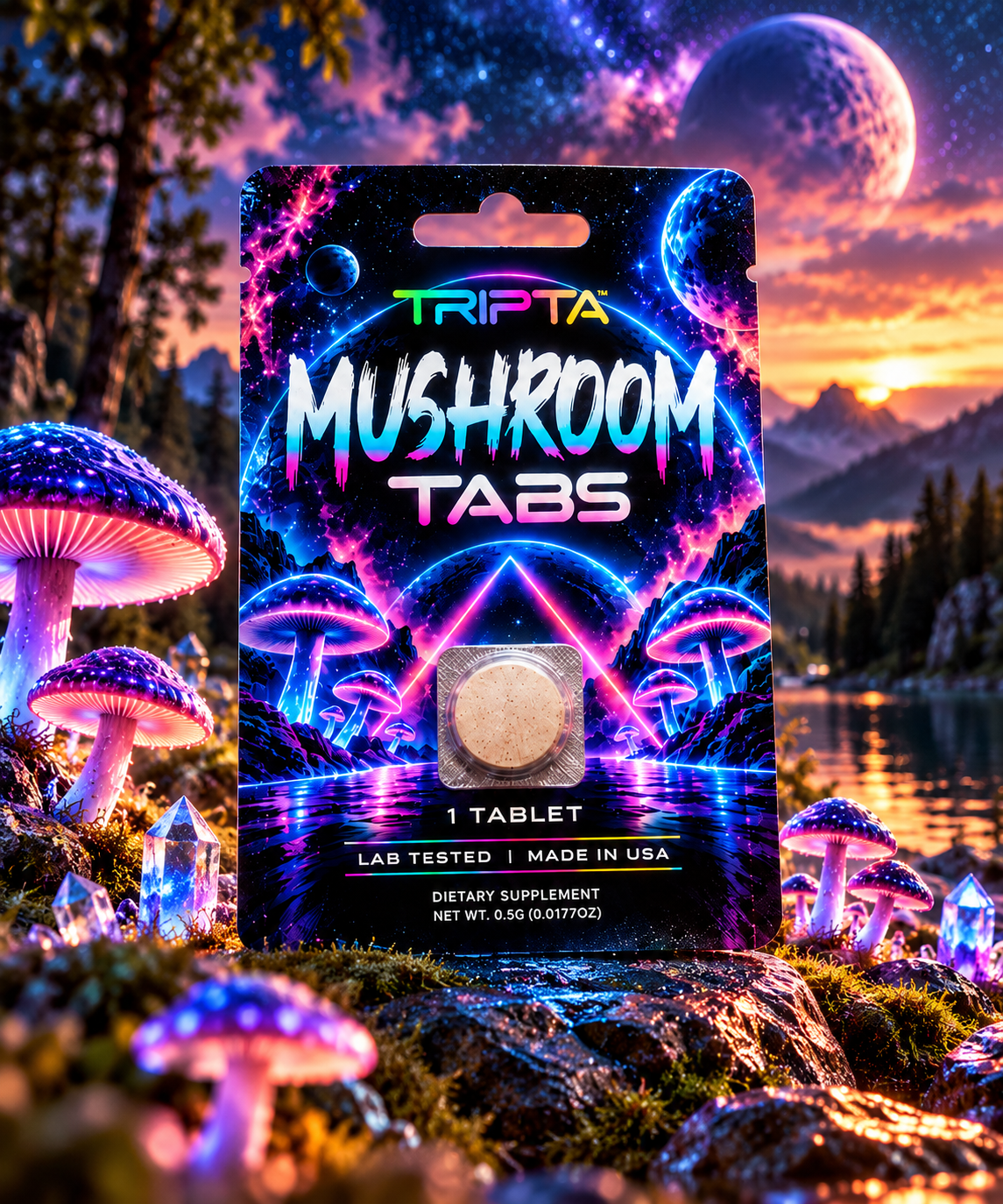 Mushroom Tabs | Tripta | Shrooms Experience