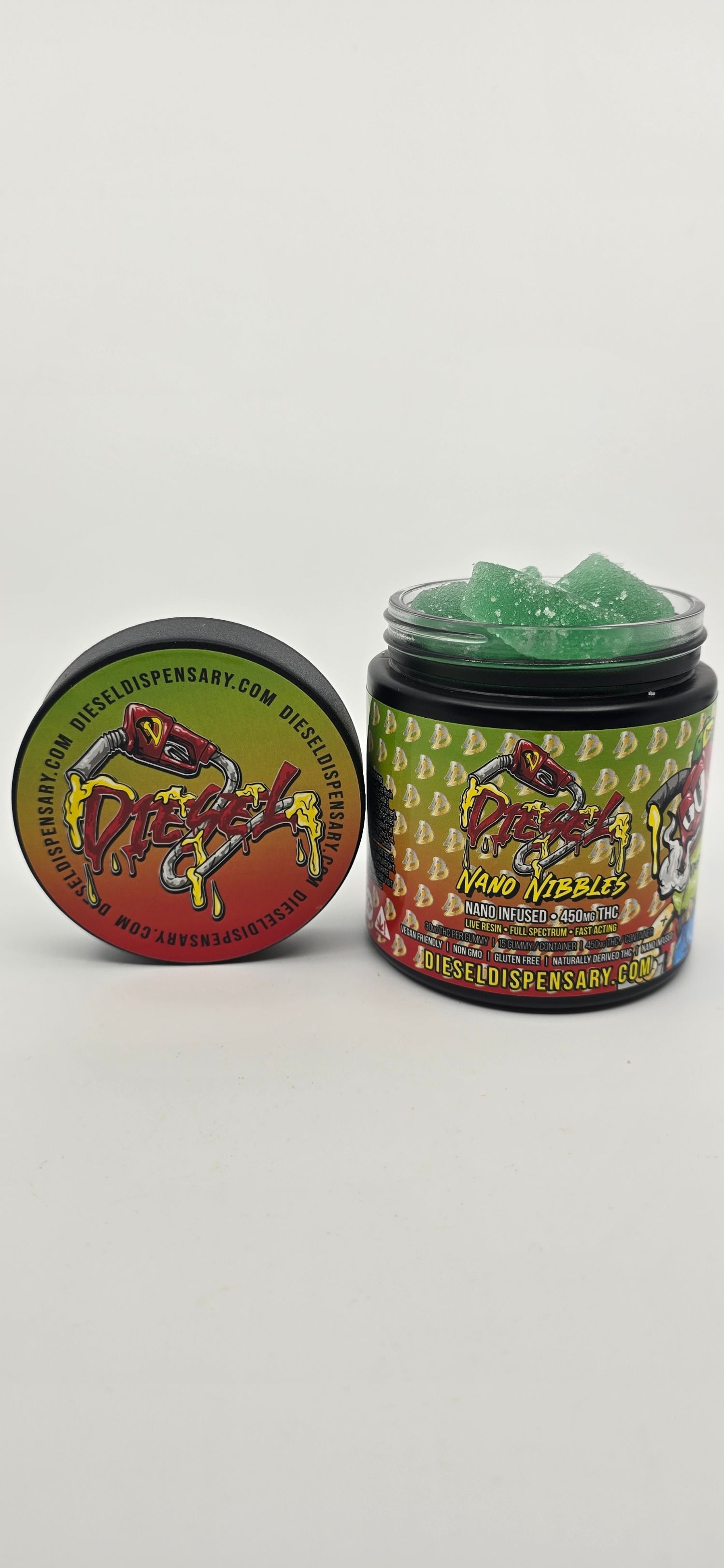 Nano Nibbles | Edibles | Live Resin x Nano Infused | 15 Gummy Jar