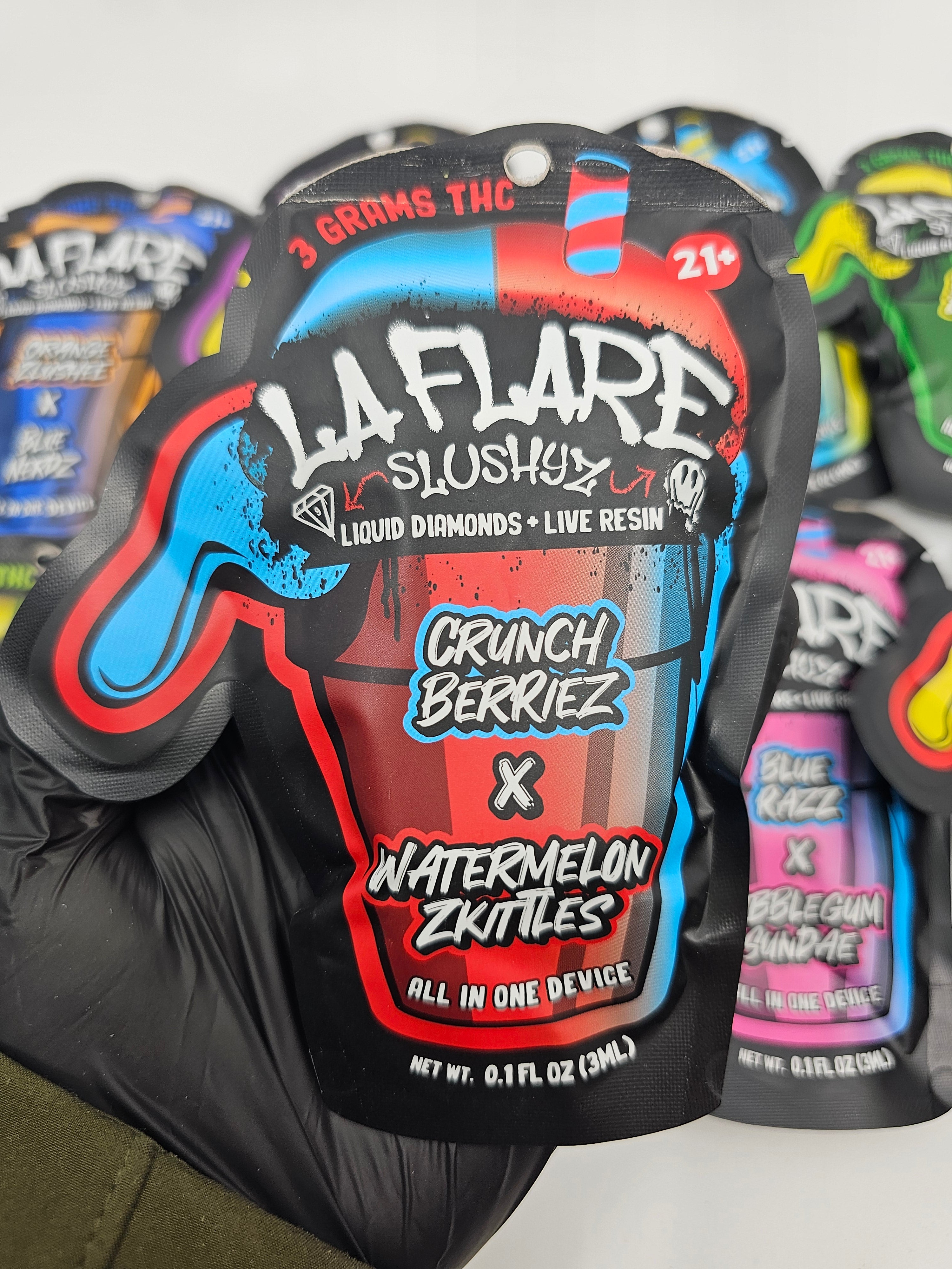 La Flare | 3 Gram | Live Resin x Diamonds | 3g Disposable | Vape Cart