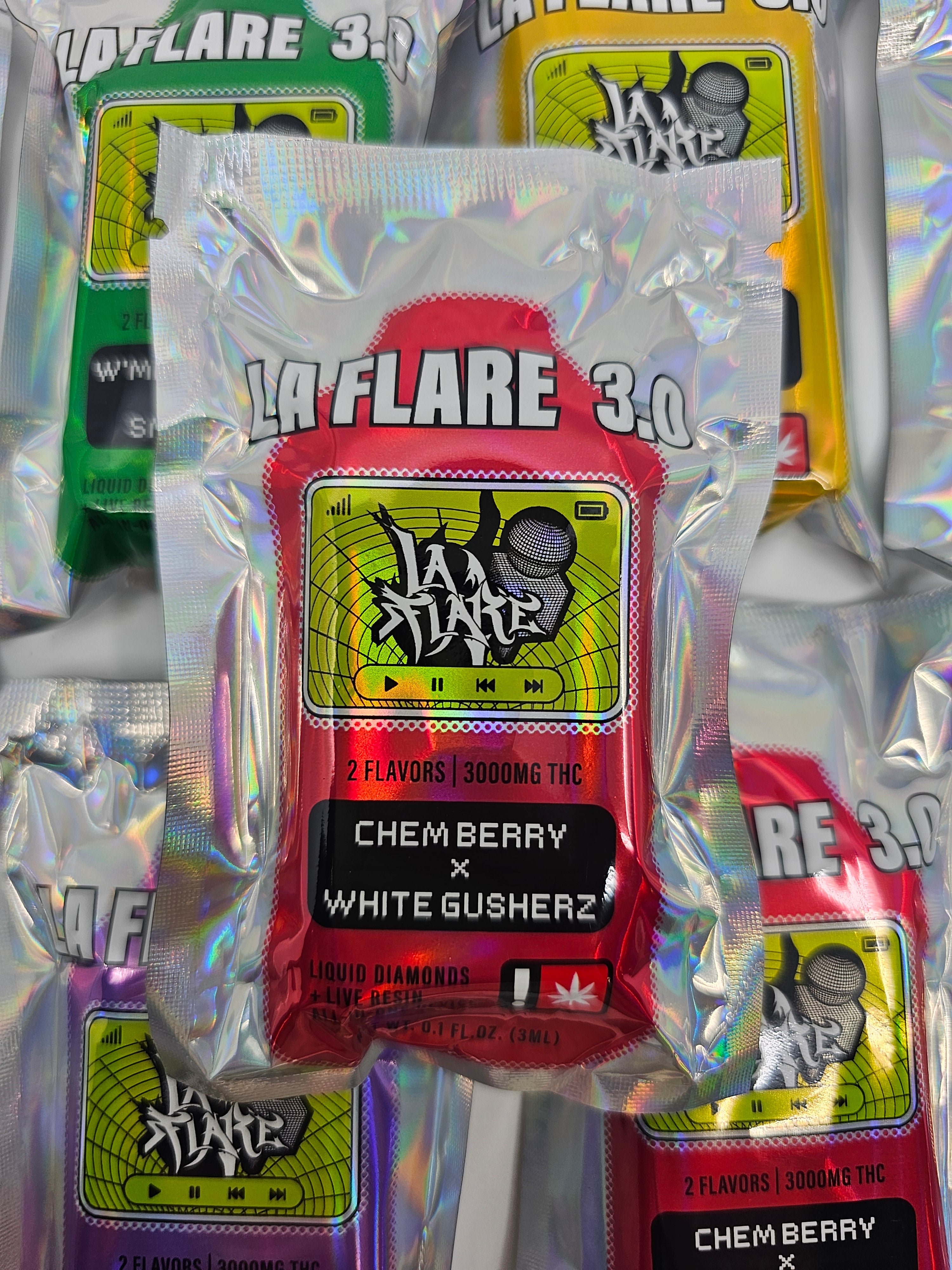 La Flare | 3 Gram | Live Resin x Diamonds | 3g Disposable | Vape Cart