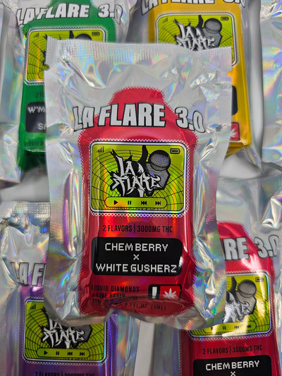 La Flare | 3 Gram | Live Resin x Diamonds | 3g Disposable | Vape Cart