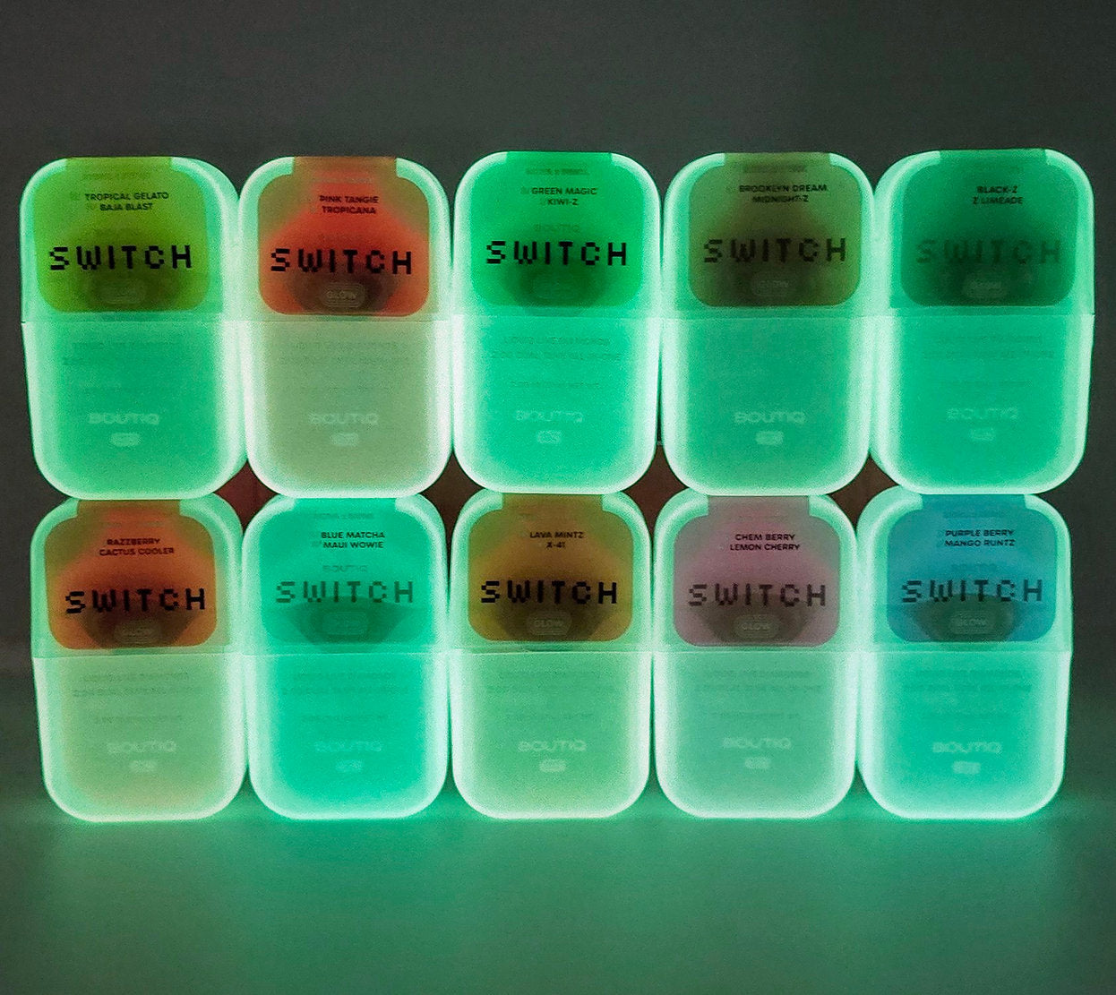 Boutiq Switch | GLOW | Live Resin Disposable - 2 Grams | Vape Carts | Limited Edition