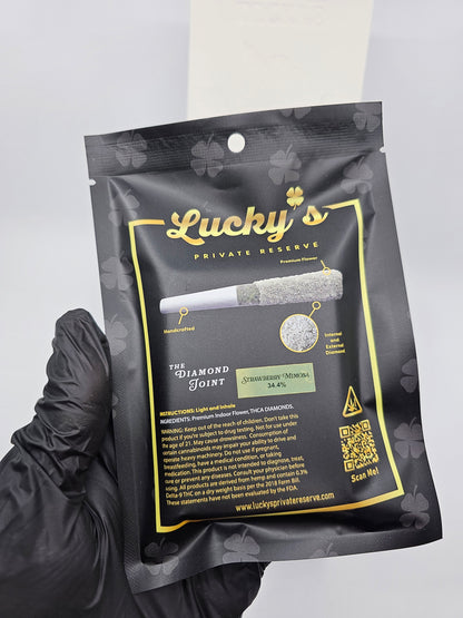 Lucky's Diamond Prerolls | Infused Preroll | 5 Prerolls Per Pack