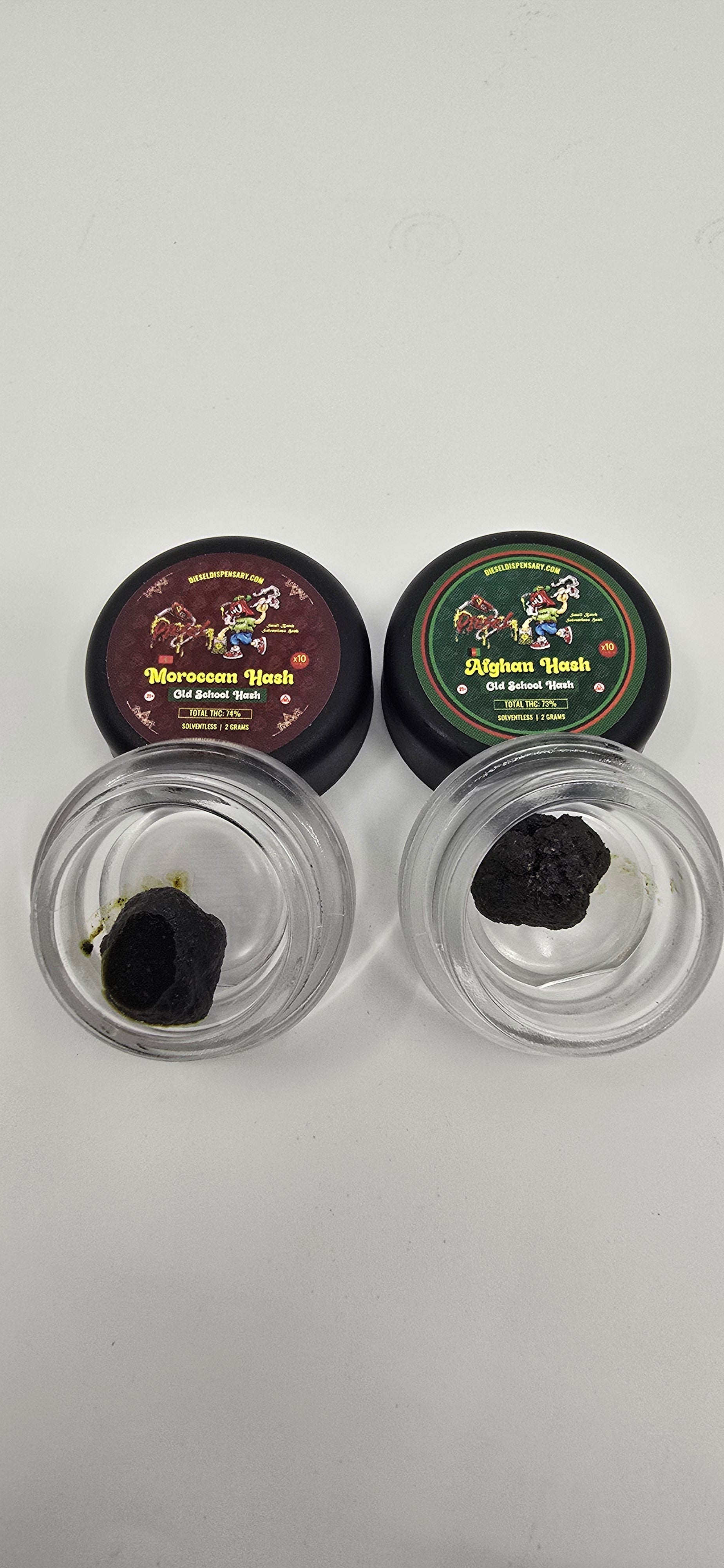 Afghan & Moroccan | Old School Hash | Solventless | 2g Jars