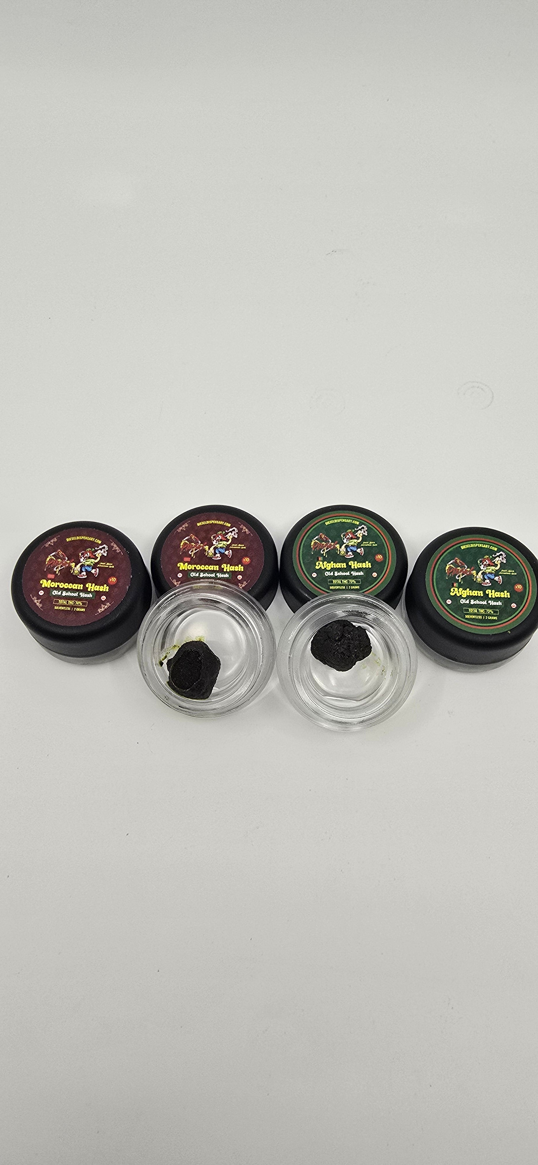 Afghan & Moroccan | Old School Hash | Solventless | 2g Jars