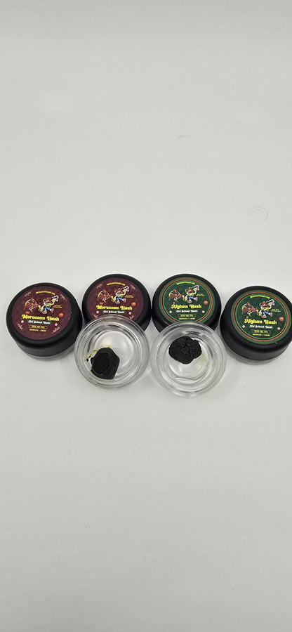 Afghan & Moroccan | Old School Hash | Solventless | 2g Jars
