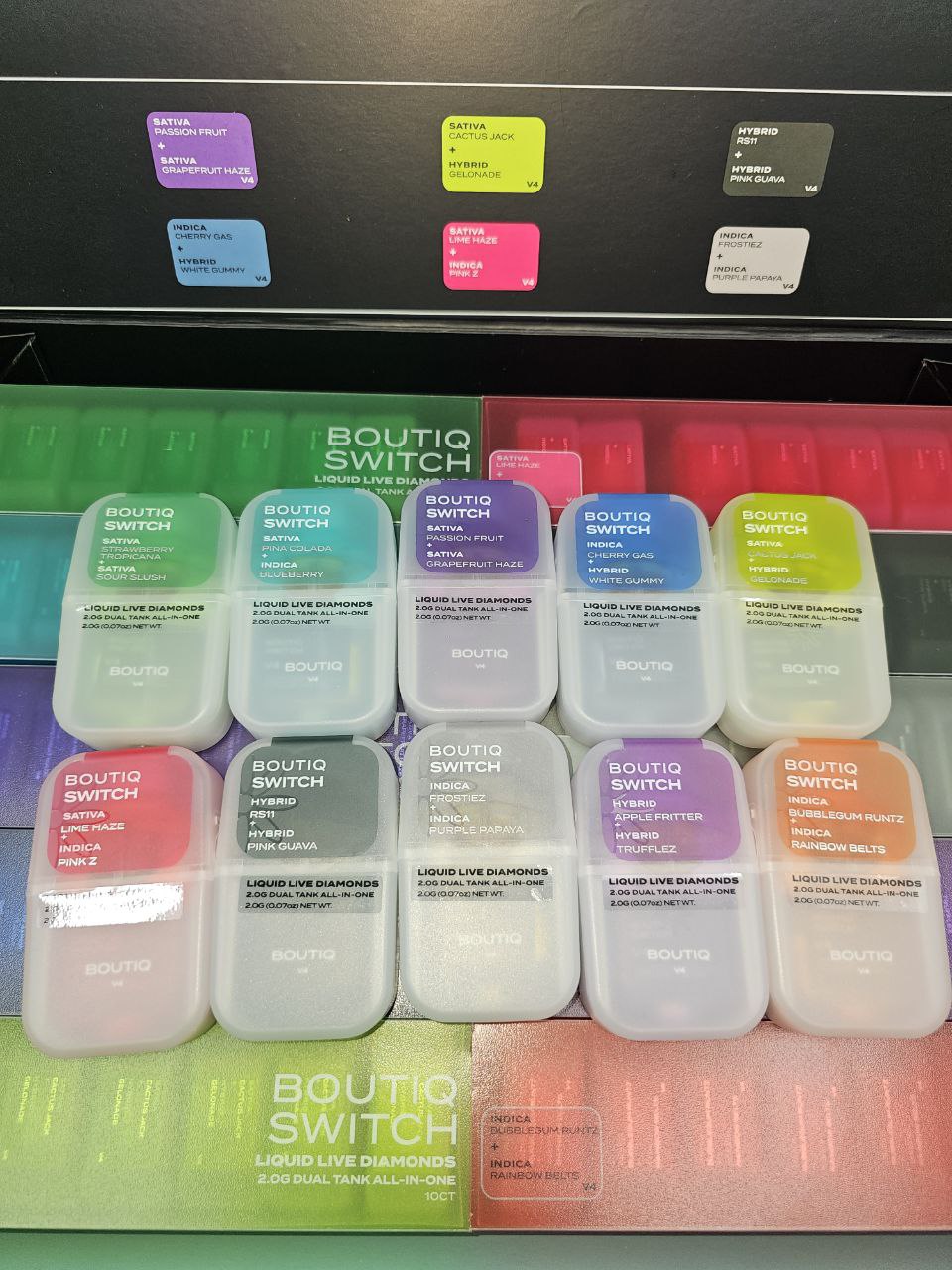 Boutiq Switch | 2 Grams - Live Resin Disposable | Vape Carts