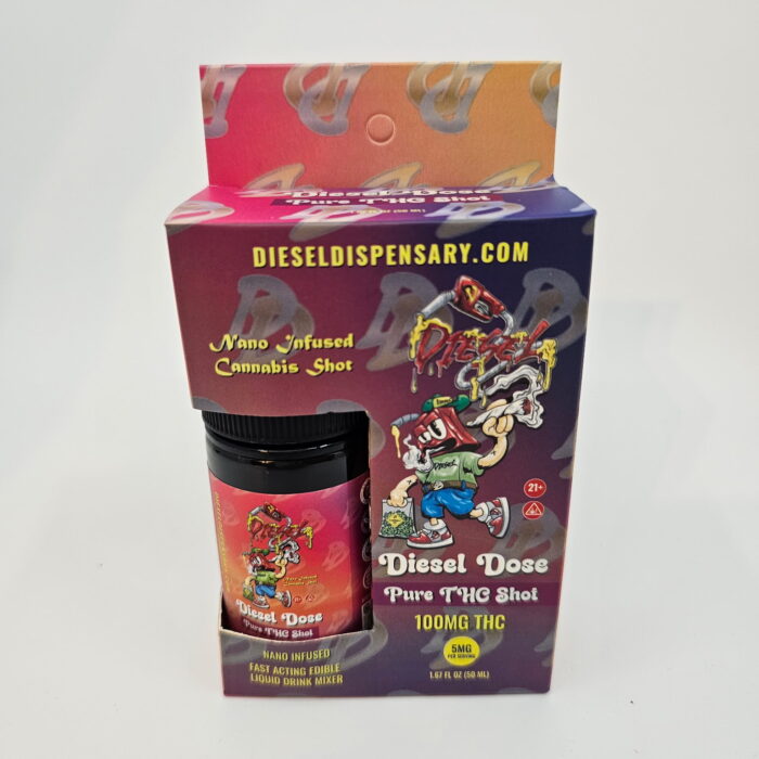 Diesel Dose | Liquid THC Shot | Nano Infused 100mg | Edibles image 0