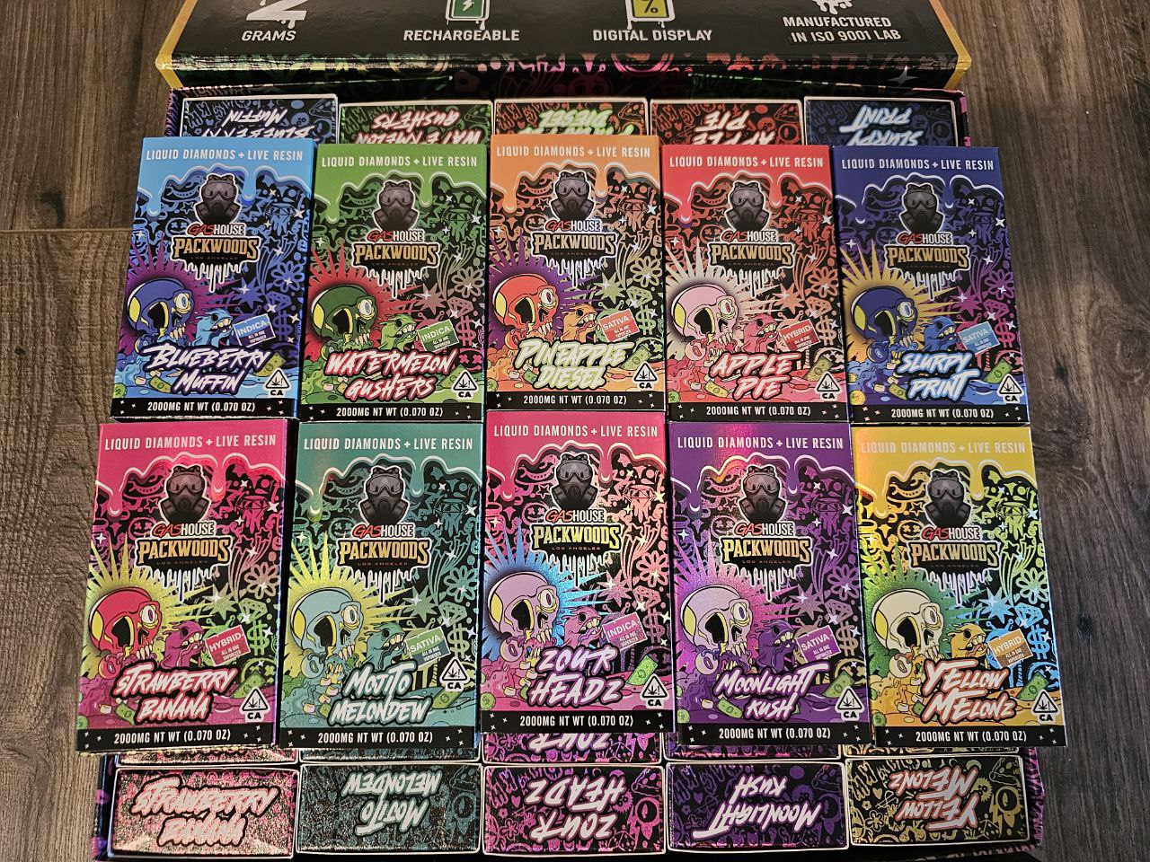GasHouse x PackWoods | 2 Grams - Live Resin Disposable | Vape Carts image 1