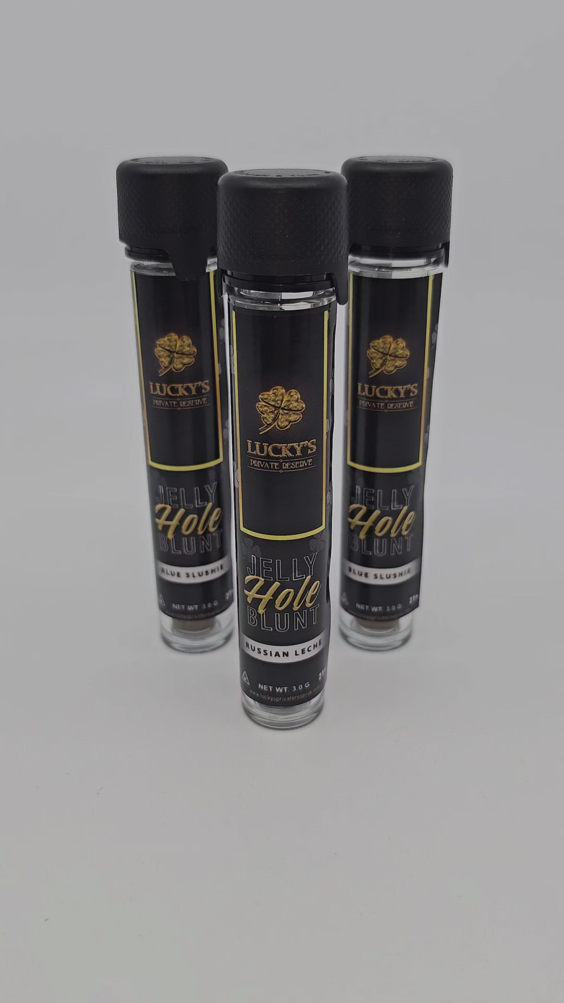 Load video: Jelly Hole | Live Rosin Donut Hole &amp; Kief Infused | 3g Blunt Preroll