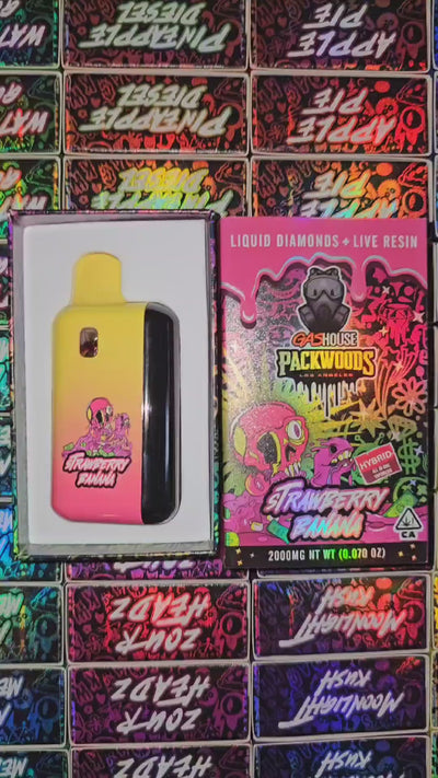 GasHouse x PackWoods | 2 Grams | Live Resin Disposable | Vape Carts