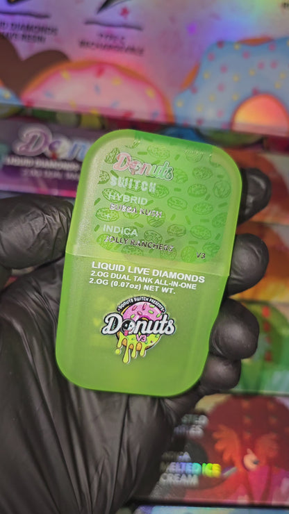 Donut Switch | Dual Strain | Live Resin | 2g Disposable | Vape Cart | ON SALE