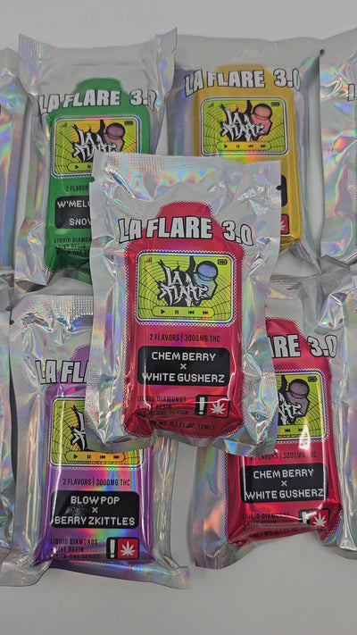 La Flare | 3 Gram | Live Resin x Diamonds | 3g Disposable | Vape Cart