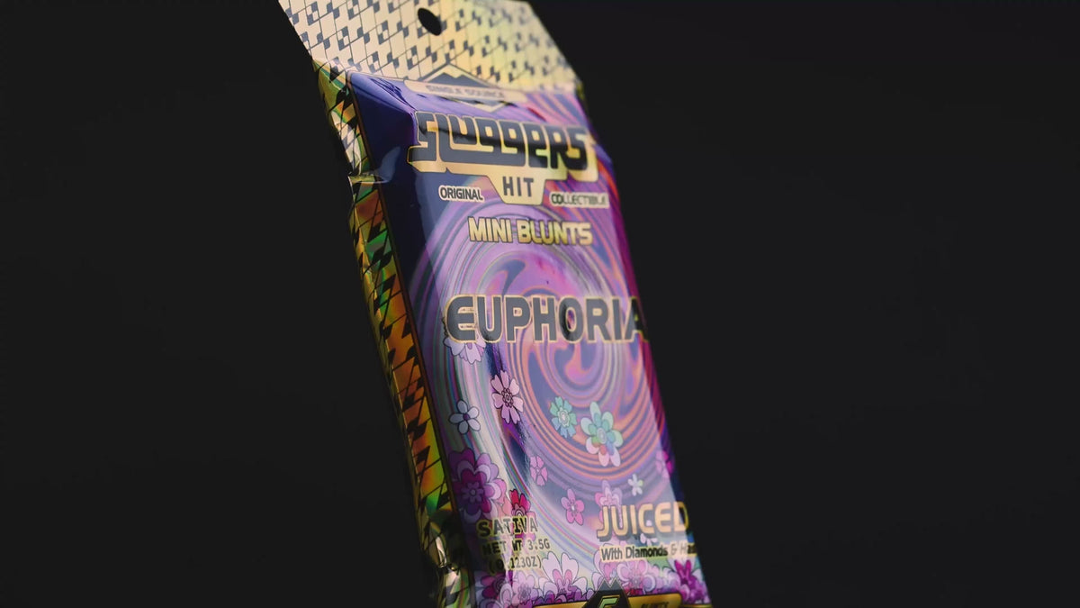 Load video: Euphoria | SLUGGERS | Infused Mini Blunts | Preroll Pack